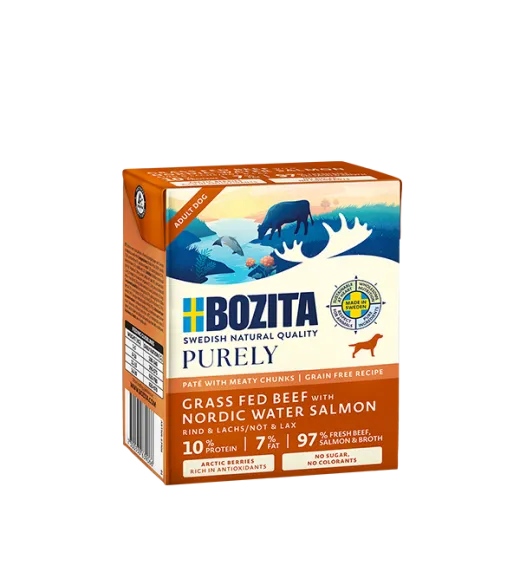 Purely Paté Adult med laks - 370 gram BOZITA vådfoder Purely Paté Adult med laks - 370 gram BOZITA vådfoder