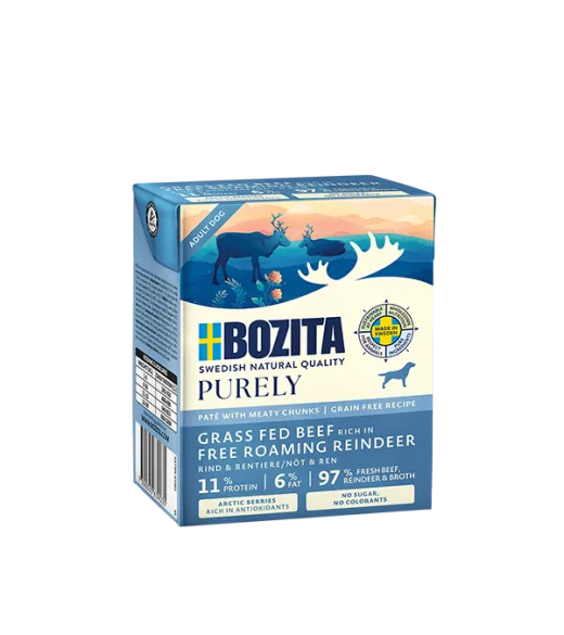 Purely Paté Adult med rensdyr - 370 gram BOZITA vådfoder Purely Paté Adult med rensdyr - 370 gram BOZITA vådfoder