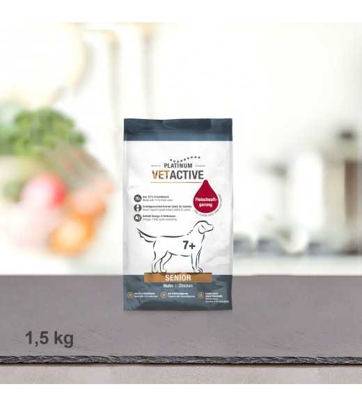 1,5 kg PLATINUM Vetactive Senior Hundefoder PLATINUM