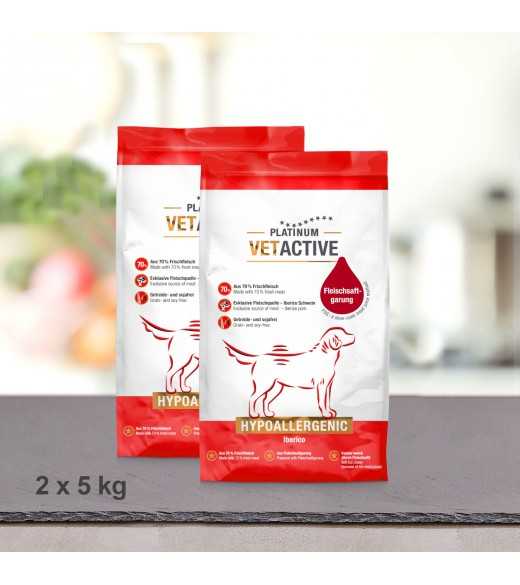 10 kg PLATINUM Vetactive Hypoallergenic Hundefoder Til ernæringsfølsomme hunde Flere og flere hunde lider i dag af foderintolera