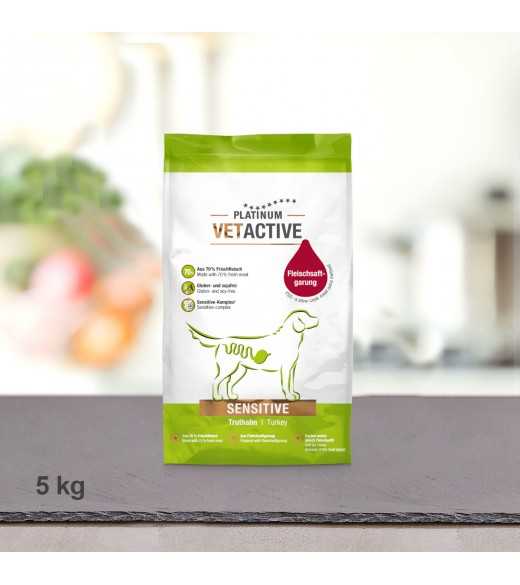 5 kg PLATINUM Vetactive Sensitiv Hundefoder Med PLATINUM VETACTIVE Sensitive tilbyder vi din firbenede ven komplet ernæring med 