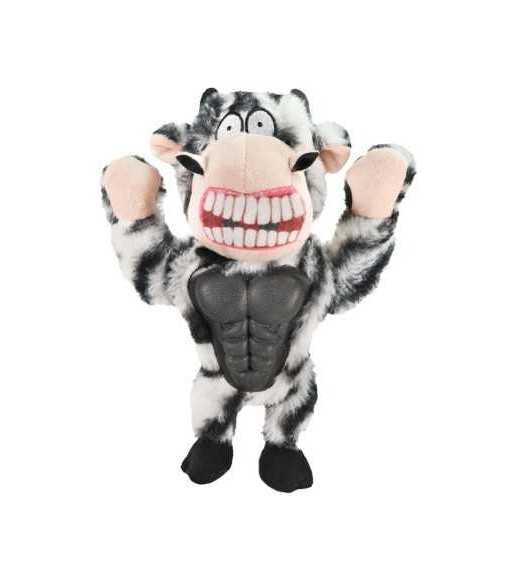 Muskuløs plys zebra 25 cm Play legetøj til hunden Måler 25 cm