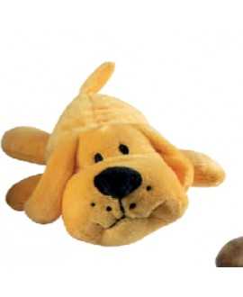 Lille Gul Plys hund 15 cm