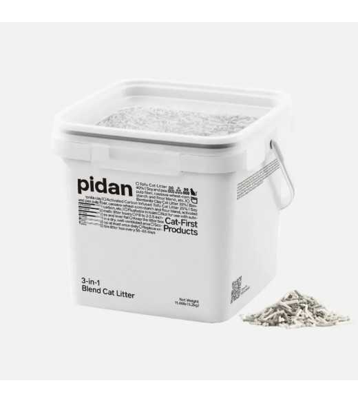 Pidan 3-i-1 kattegrus 5,2 kg (1 spand) 3-i-1 formel bygget op omkring aktiveret kul,det samme materiale, der bruges i luftrenser
