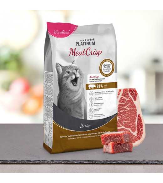 3 kg PLATINUM MeatCrisp Sterilised Iberico kattemad