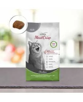 1,5 kg PLATINUM MeatCrisp Adult Chicken kattemad Kattemad fra PLATINUM&nbsp;som din kat vil elske. For første gang har en Freshmeatdr