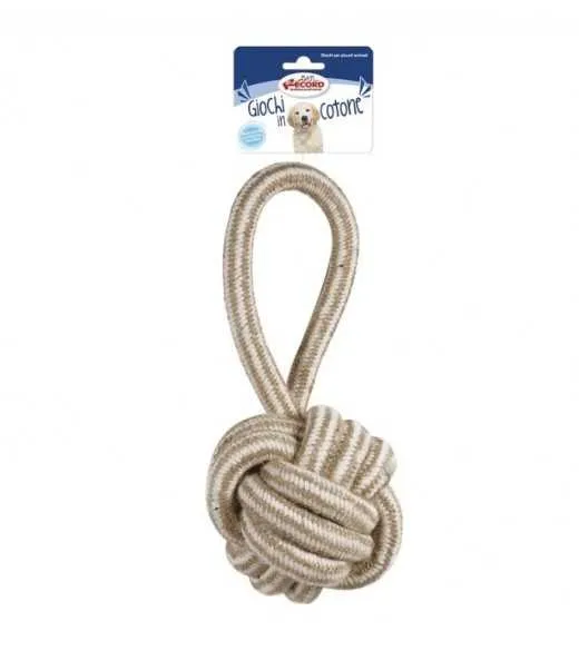 Stor reb bold med håndtag 31 cm Kaste bold med håndtag lavet af reb måler 31 cm i længden bold er ca 13 cm i diamenter