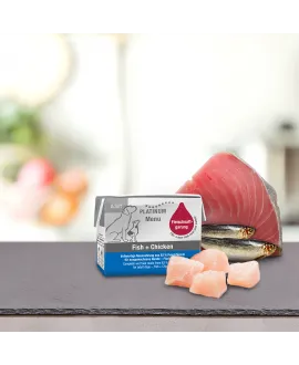 Lille PLATINUM Menu Fisk og Kylling 90 gram