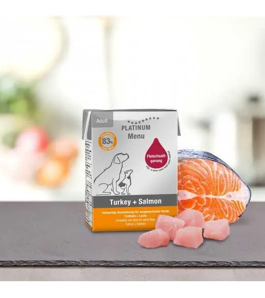 Mellem PLATINUM Menu Kalkun og Laks 185 gram PLATINUM