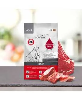 1,5 kg PLATINUM Oksekød voksen Hundefoder PLATINUM Adult Hundefoder Oksekød og Kartoffel er et sundt komplet hundefoder der sikr