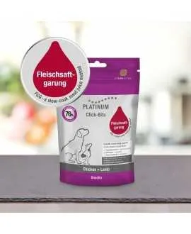 24 stk PLATINUM Click-Bits - Kylling og Lam - 150 gram - Bløde og sunde godbidder PLATINUM små godbidder af det bedste fra frisk