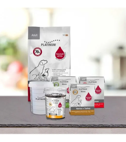 PLATINUM gourmet pakken Her har vi samlet en rigitg gourmet pakke til din hund