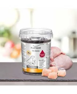 12 stk PLATINUM Fit-Stick Kylling og Kanin 300 gram PLATINUM snack stænger af det bedste fra frisk slagtet kylling og kanin, ude