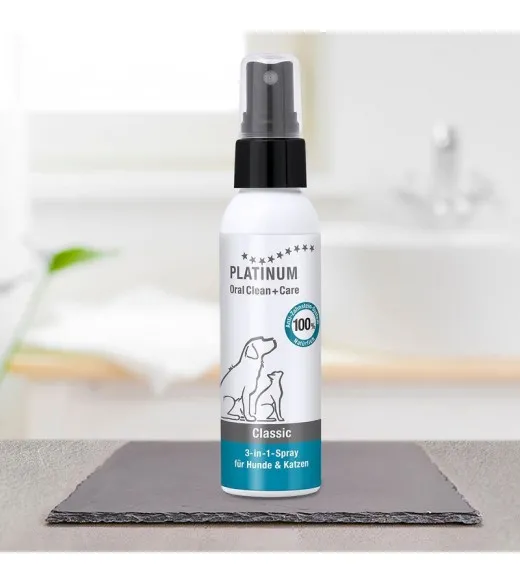 PLATINUM Oral Clean + Care Spray Classic 65 ml OralClean +Care Classic Spray fjerner tandsten, plaque og dårlig ånde, kan anvend