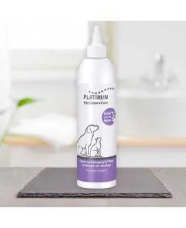 PLATINUM Eye Clean + Care 250 ml med hypoklorsyre PLATINUM&nbsp;Eye Clean+Care er en væske til rengøring og pleje af området omkring 