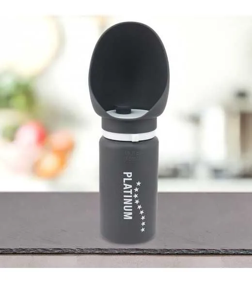 Foldbar PLATINUM Drikkeflaske med skål Den praktiske drikkedunk er den perfekte ledsager på vandreture og gåture med din hund, f